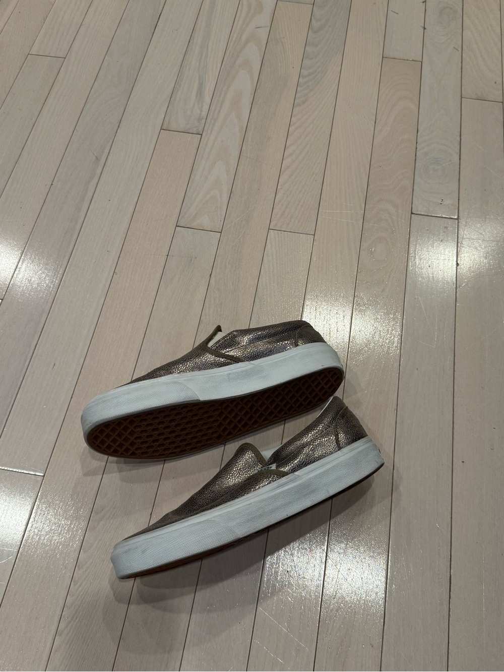 Vintage Vans Metallic Slip-On Sneakers - Picture 2 of 4